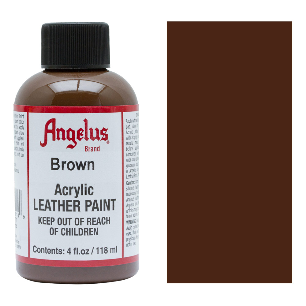 Angelus Acrylic Leather Paint 4oz Brown