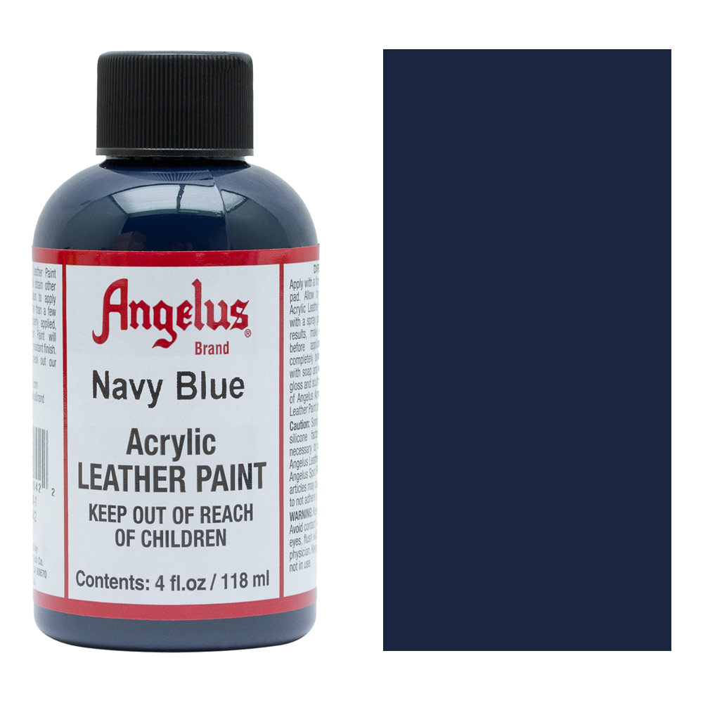 Angelus Acrylic Leather Paint 4oz Navy