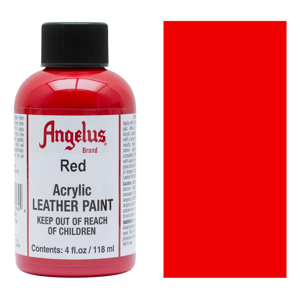 Angelus Leather Acrylic Paint 4 oz. - Red