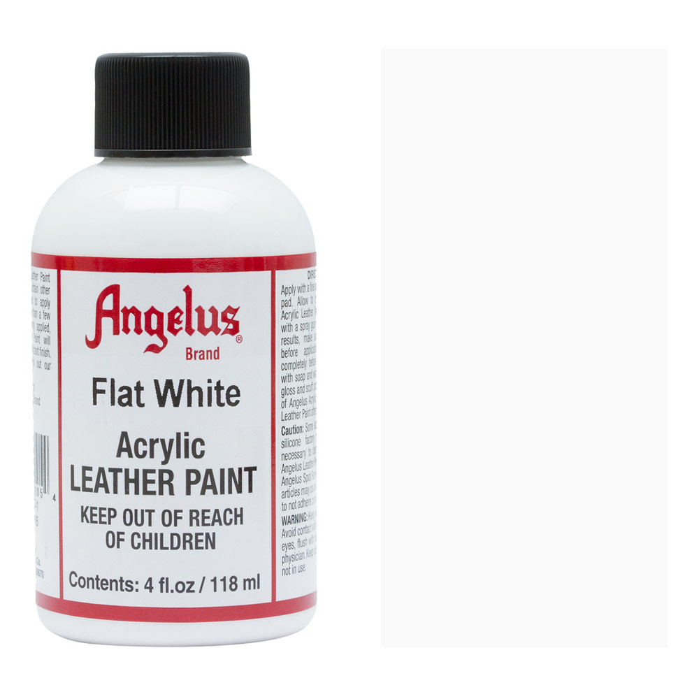 Angelus Acrylic Leather Paint 4oz Flat White