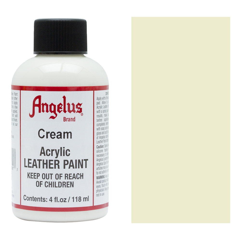 Angelus Acrylic Leather Paint 4oz Cream
