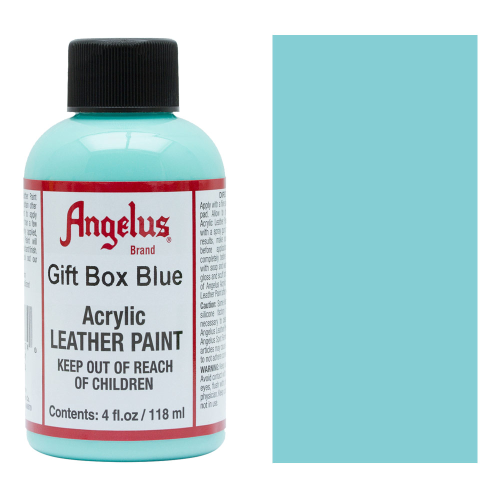 Angelus Acrylic Leather Paint 4oz Gift Box Blue