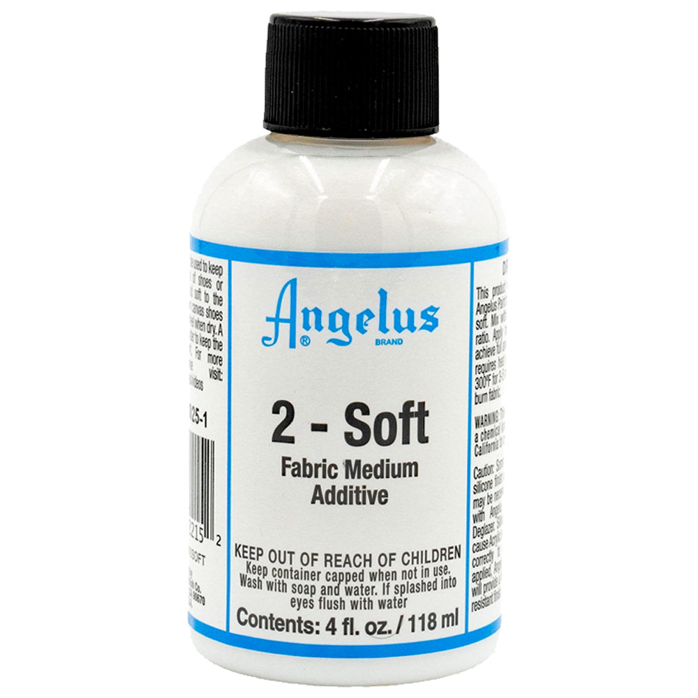 Angelus Acrylic Leather Paint Additive 2-Soft Fabric Medium 4oz