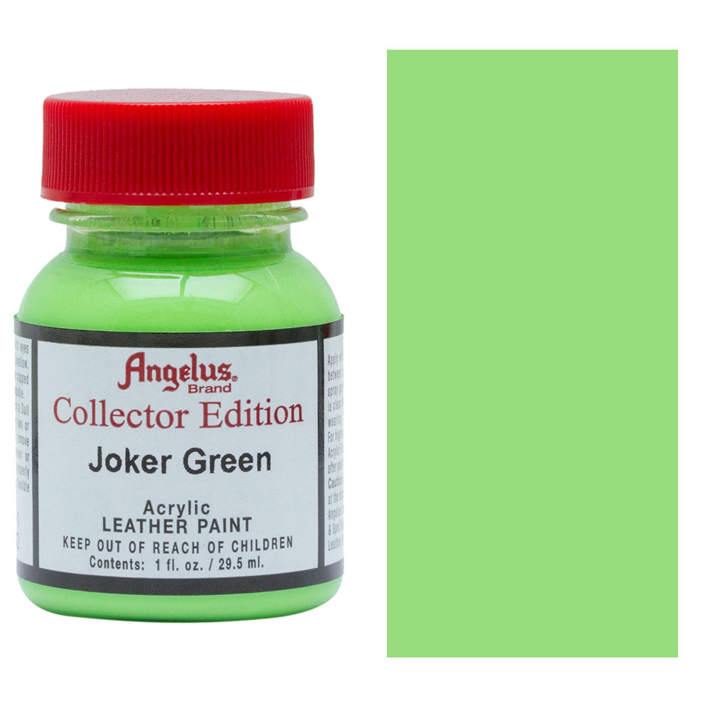Angelus Acrylic Leather Paint Collector Edition 1oz Joker Green