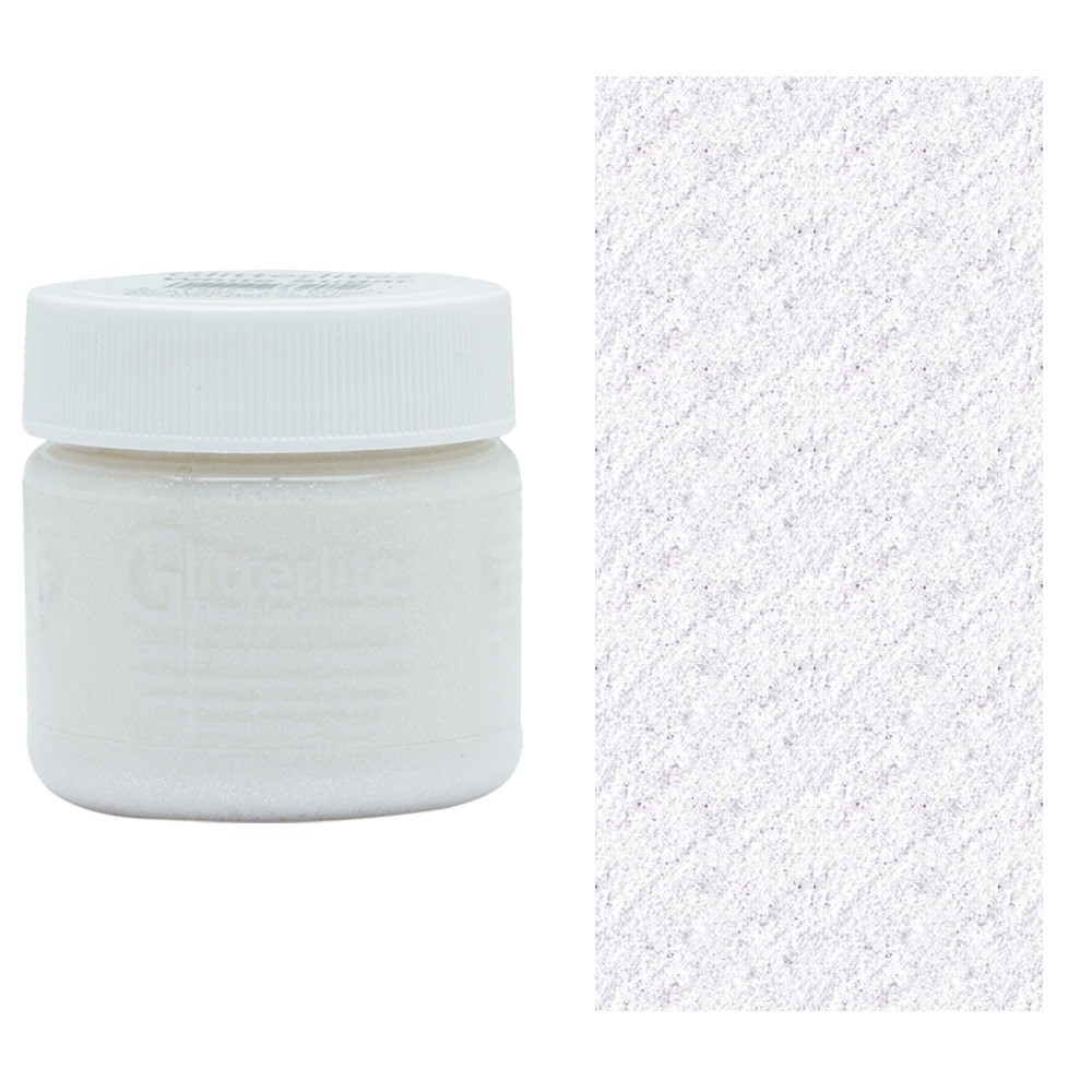  Angelus Flexible Glittercoat Glitter Paint, White Sugar :  Office Products