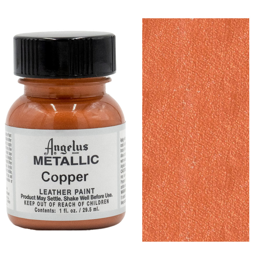 Angelus Acrylic Leather Paint 1oz Metallic Copper