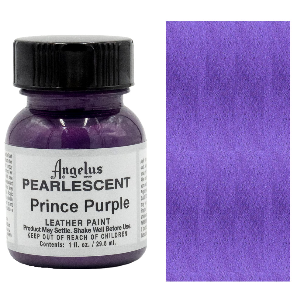 Angelus Acrylic Leather Paint 1oz Pearlescent Prince Purple