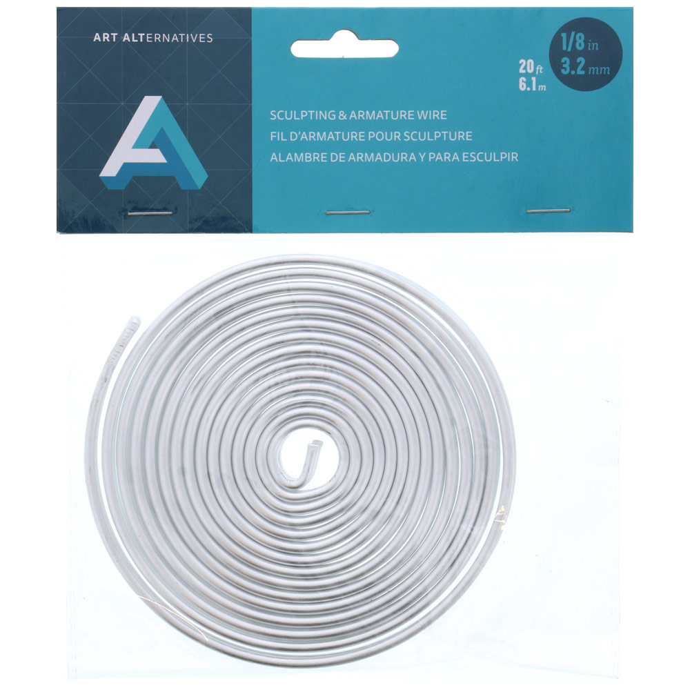 Art Alternatives Aluminum Alloy Sculpting & Armature Wire 1/8"x20'