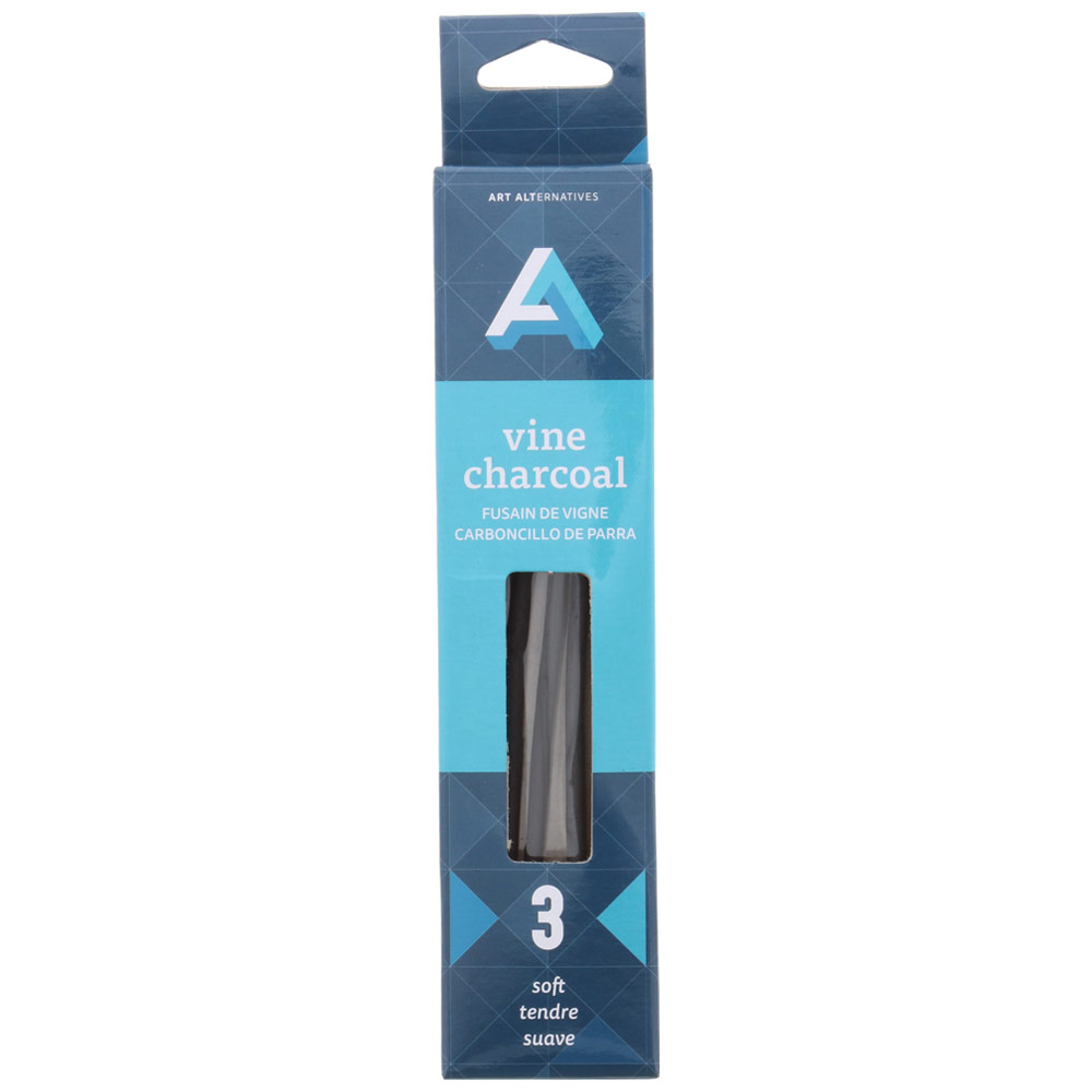 Art Alternatives Vine Charcoal 3 Pack Soft