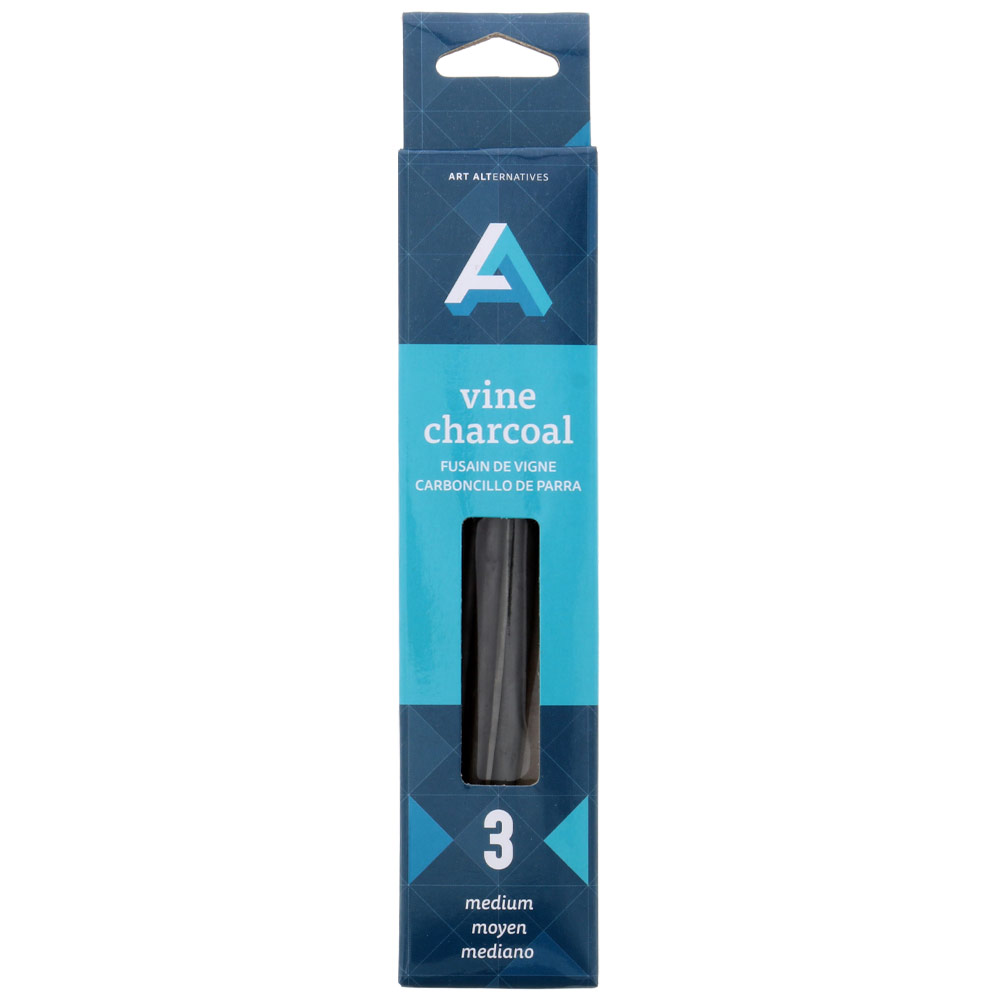 Art Alternatives Vine Charcoal 3 Pack Medium