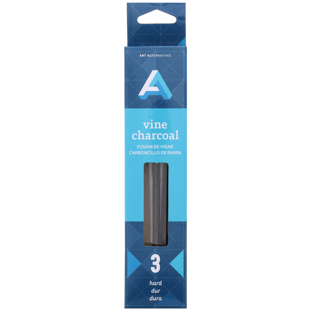 Art Alternatives Vine Charcoal 3 Pack Hard