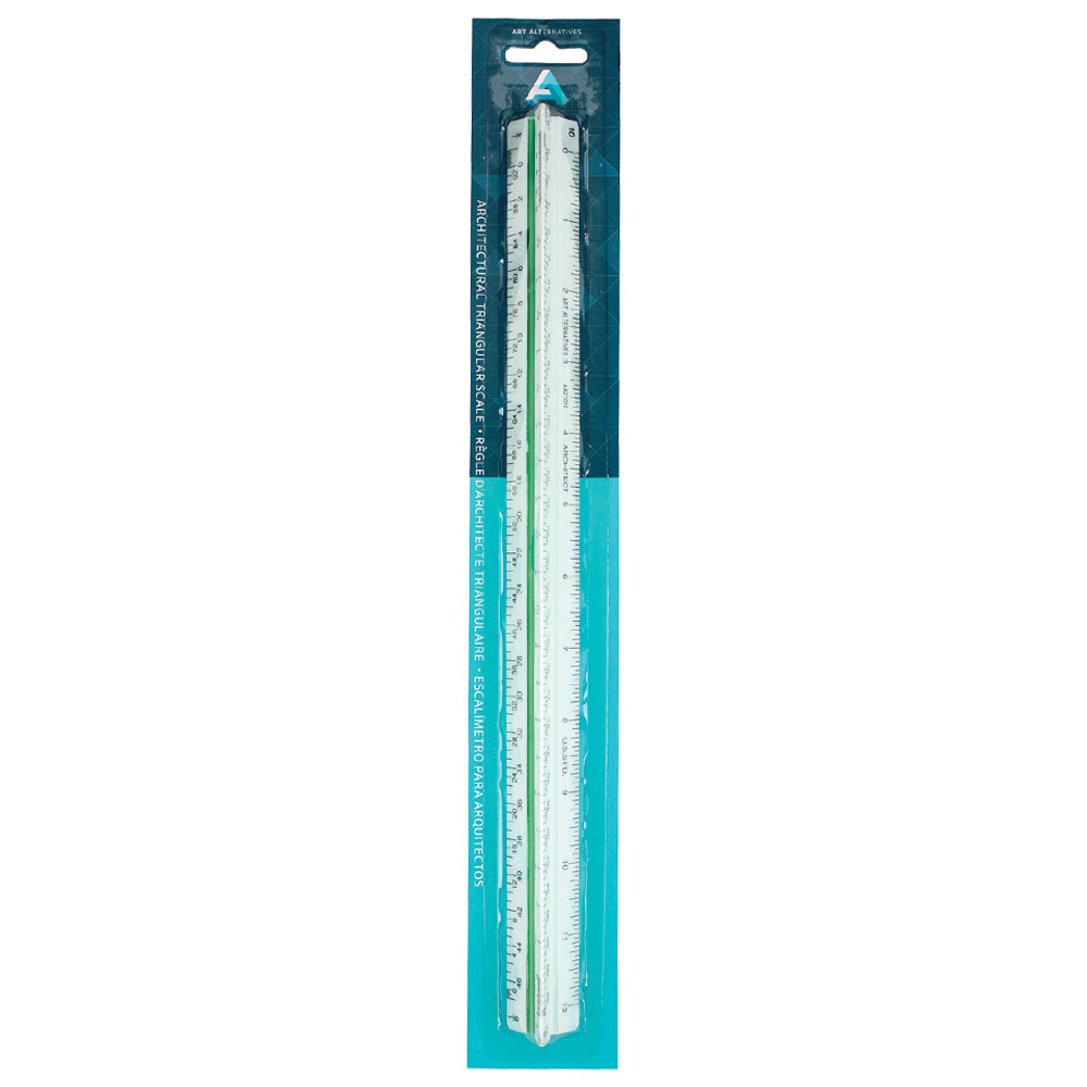 Art Alternatives Plastic Triangular Scale 12" Architecture