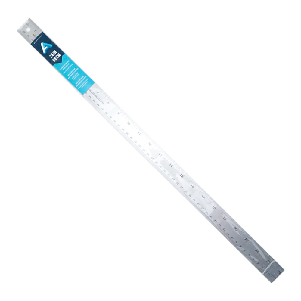 Stainless Streel Ruler 24 / 610mm - Art Supplies materials and