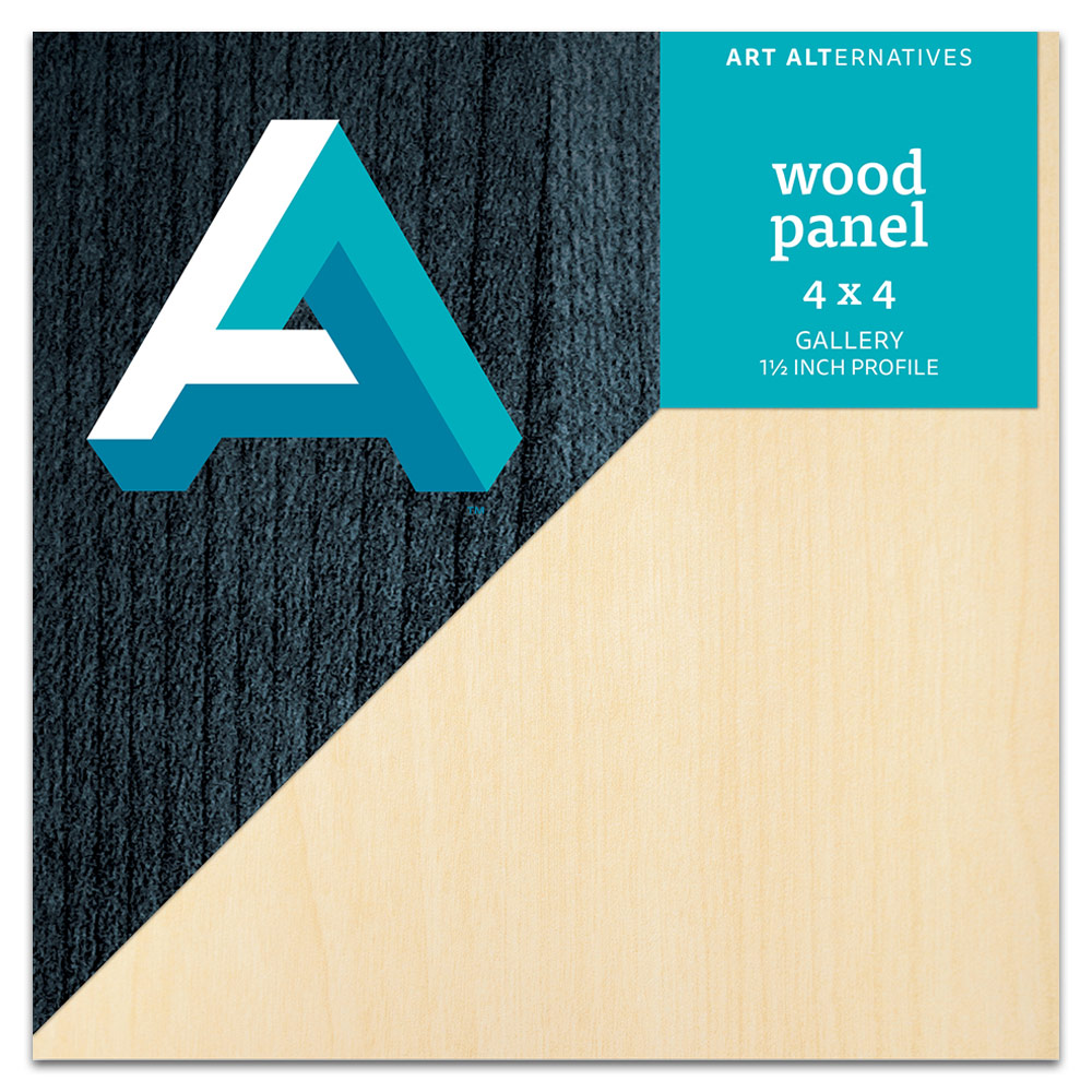 Art Alternatives Cradled Wood Panel 1.5" Gallery 4"x4"