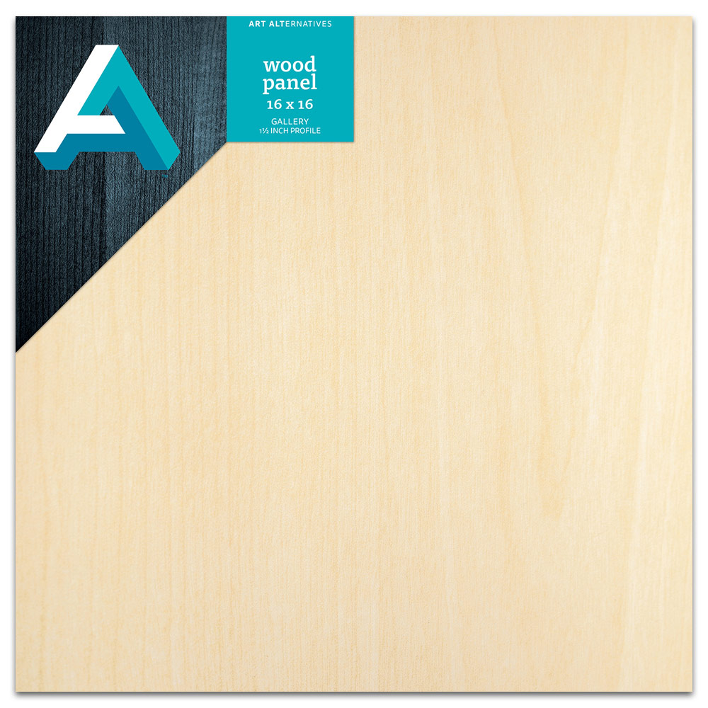 Art Alternatives Cradled Wood Panel 1.5" Gallery 16"x16"