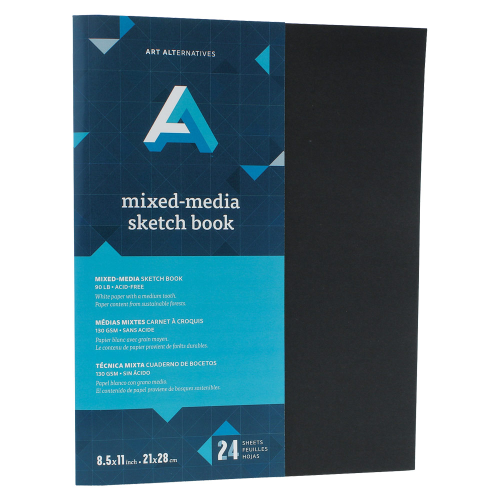 Art Alternatives Multi-Media Sketchbook 24 Sheets 8.5"x11"