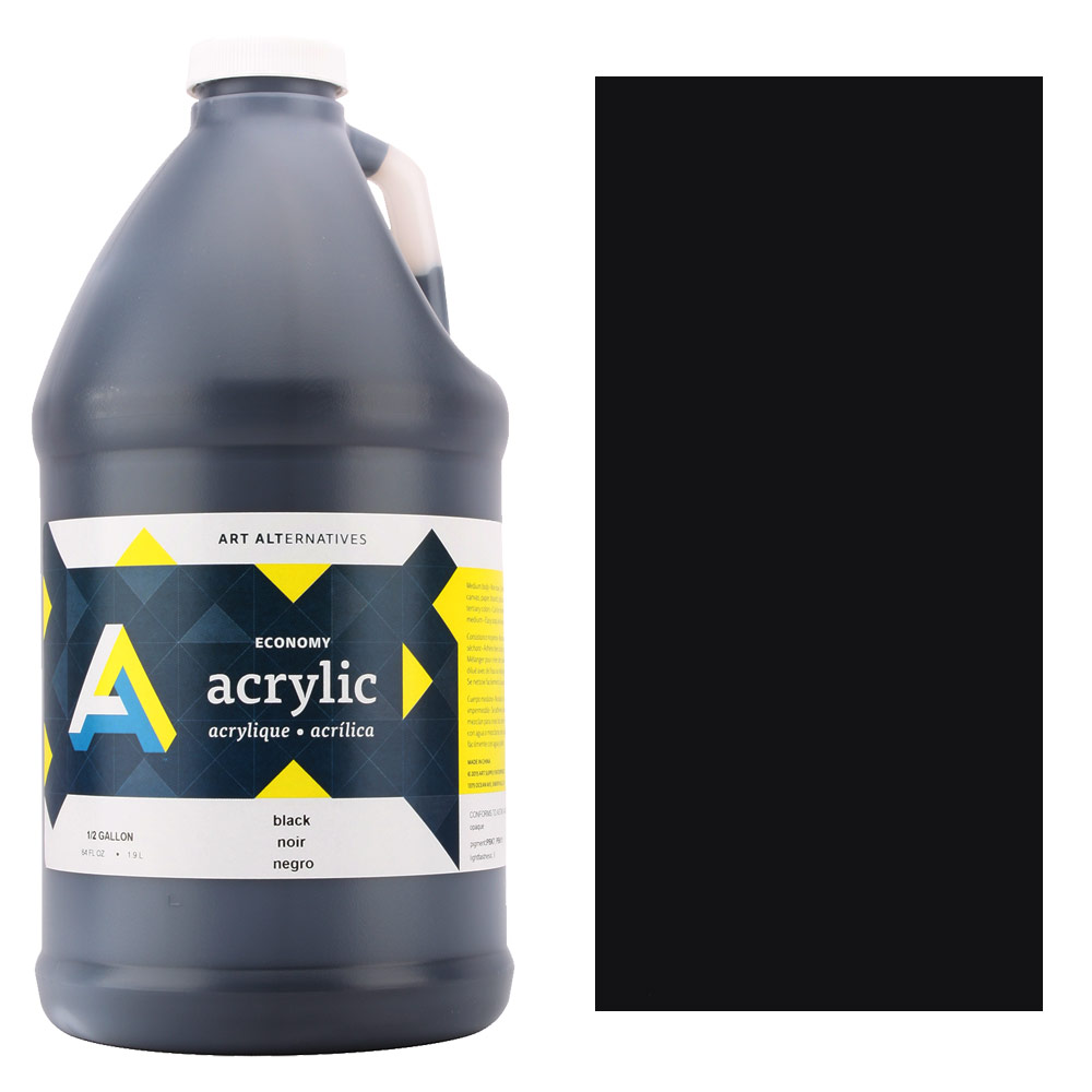 Art Alternatives Acrylic Half Gallon - Black