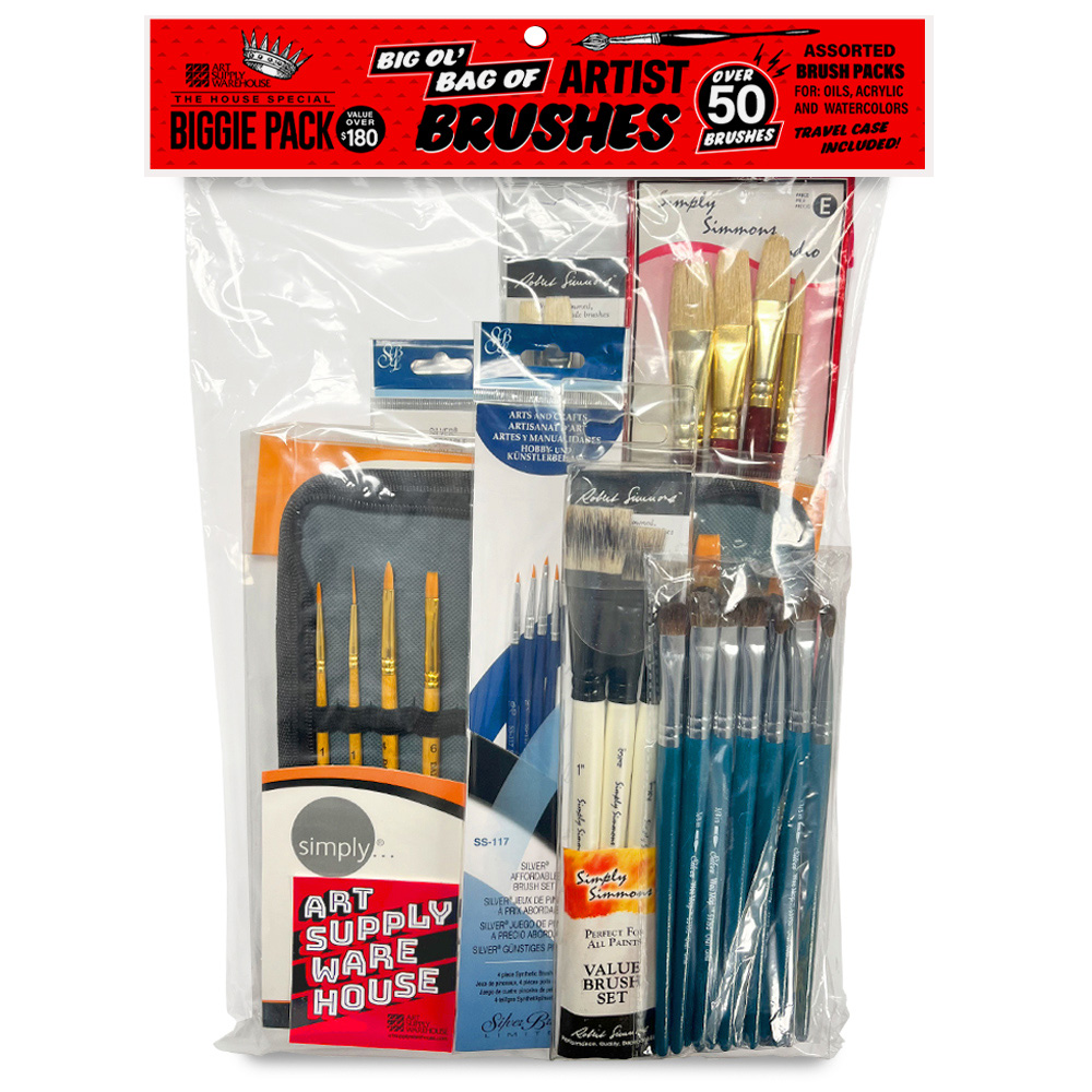 Biggie Pack Big Ol' Bag of Artist Brushes