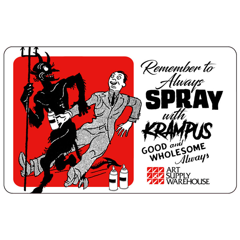 Art Supply Warehouse Gift Card $25 "Krampus"