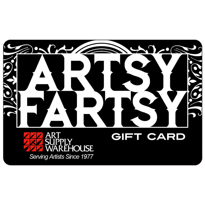 Art Supply Warehouse Gift Card $100 "Artsy Fartsy"