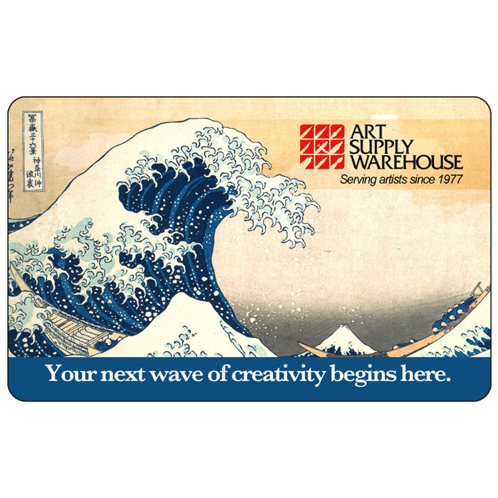 Art Supply Warehouse Gift Card $250 "Great Wave"