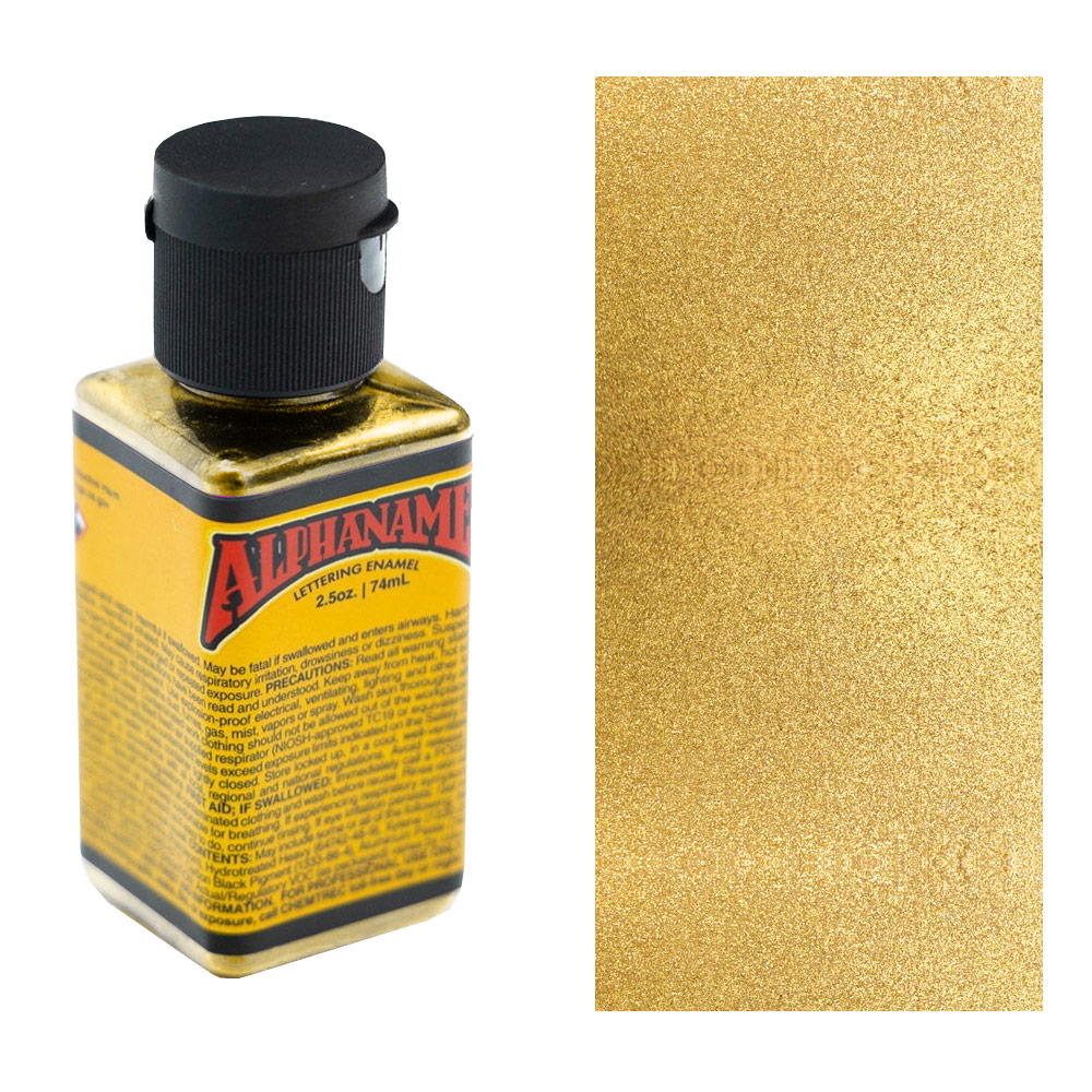 Alpha 6 Corporation AlphaNamel 2.5oz Metallic Gold