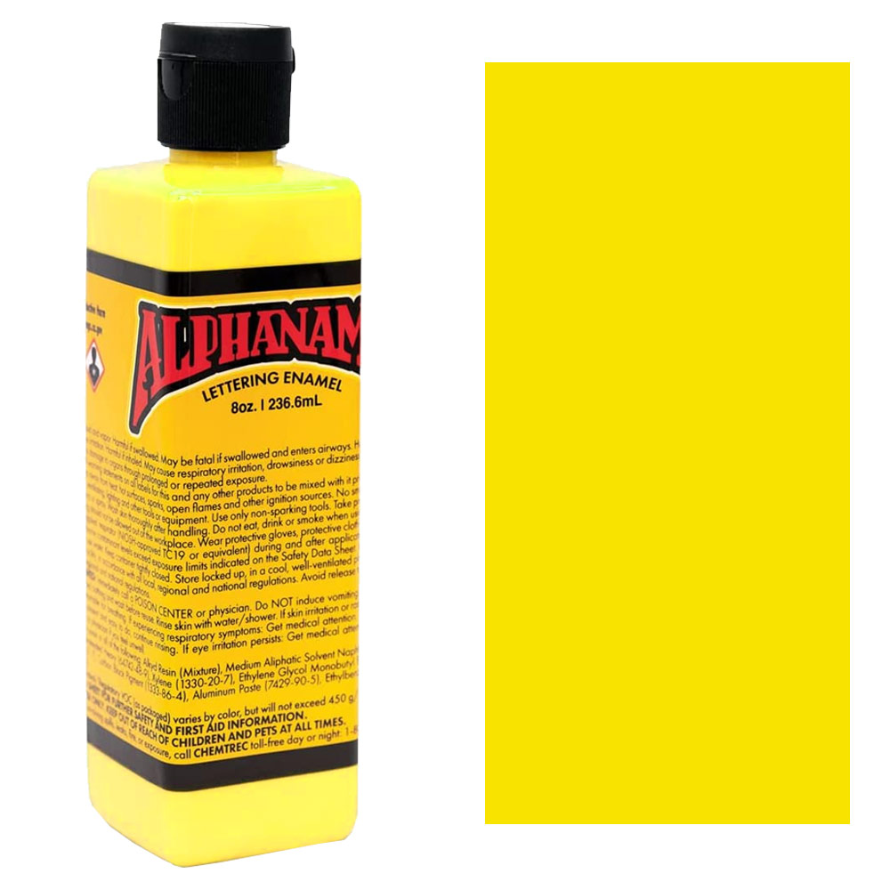 Alpha 6 Corporation AlphaNamel 8oz Electroshock Yellow
