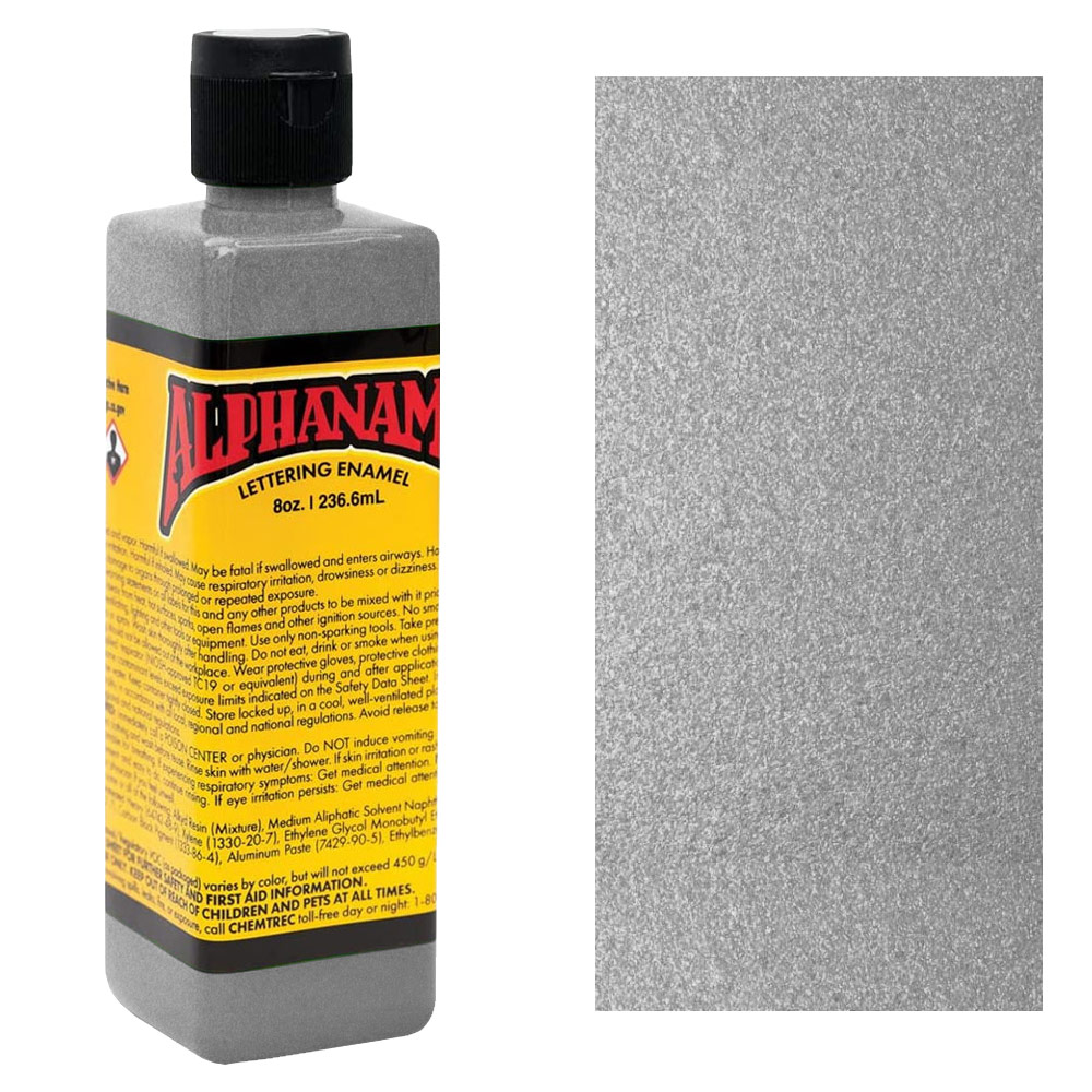 Alpha 6 Corporation AlphaNamel 8oz Metallic Silver