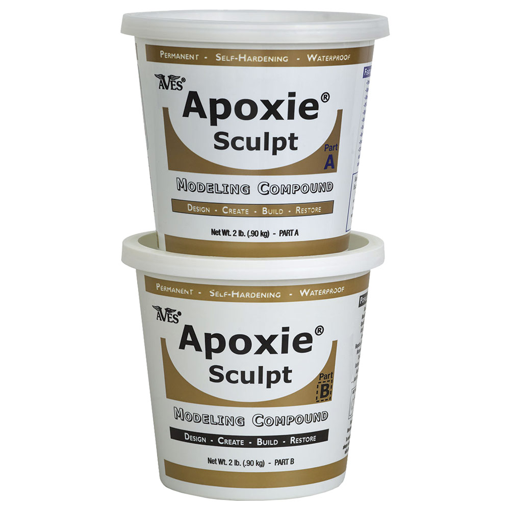 Apoxie Sculpt - 2 Part Modeling Compound (A & B) - 1 Pound, White