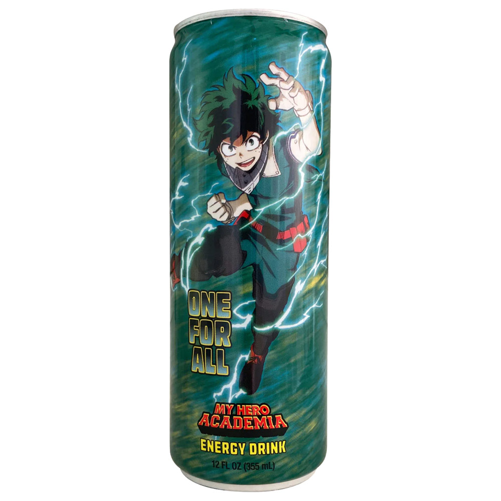 Boston America My Hero Academia Deku One For All Energy Drink 12oz