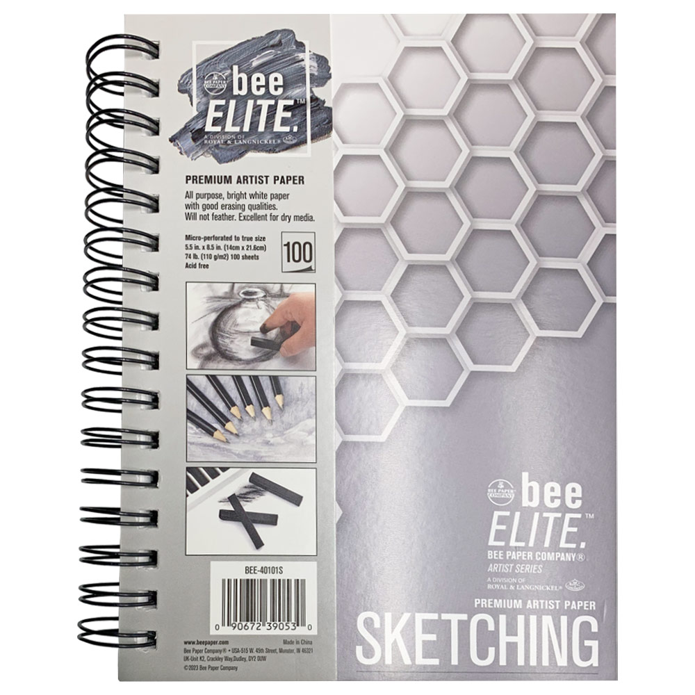 Bee Paper Company Bee ELITE Artist Premium Sketching Paper Book 5.5"x8.5"