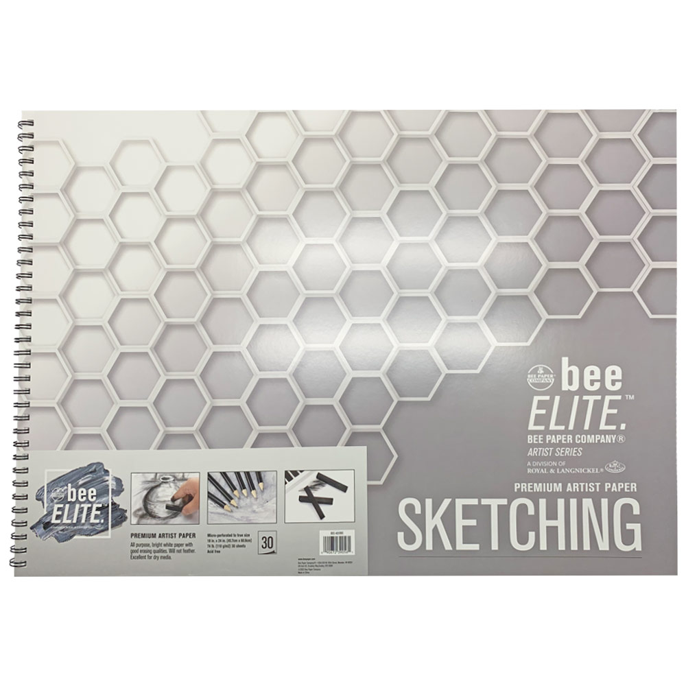 Bee Paper Bee ELITE Artist Premium Sketching Paper Pad 30 Sheets 18"x24"
