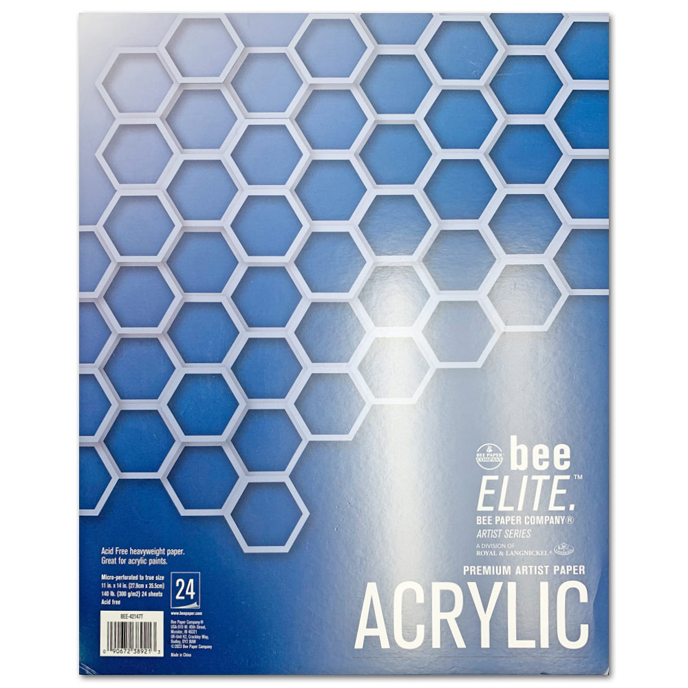 Bee Paper Bee ELITE Artist Premium Acrylic Paper Pad 24 Sheets 11"x14"