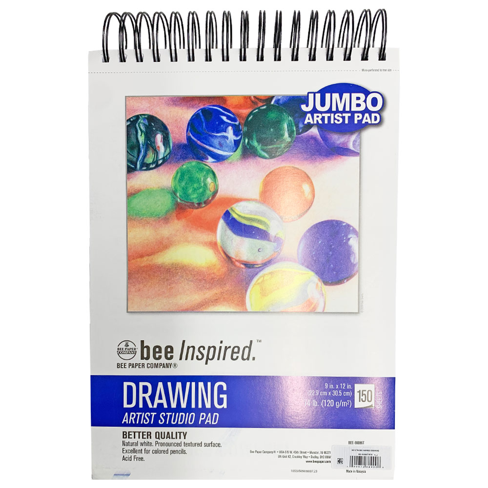 Bee Paper Bee Inspired Artist Jumbo Drawing Paper Pad 150 Sheets 9"x12"