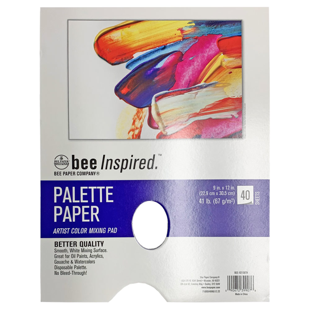 Bee Paper Bee Inspired Artist Palette Paper Pad 40 Sheets 9"x12"