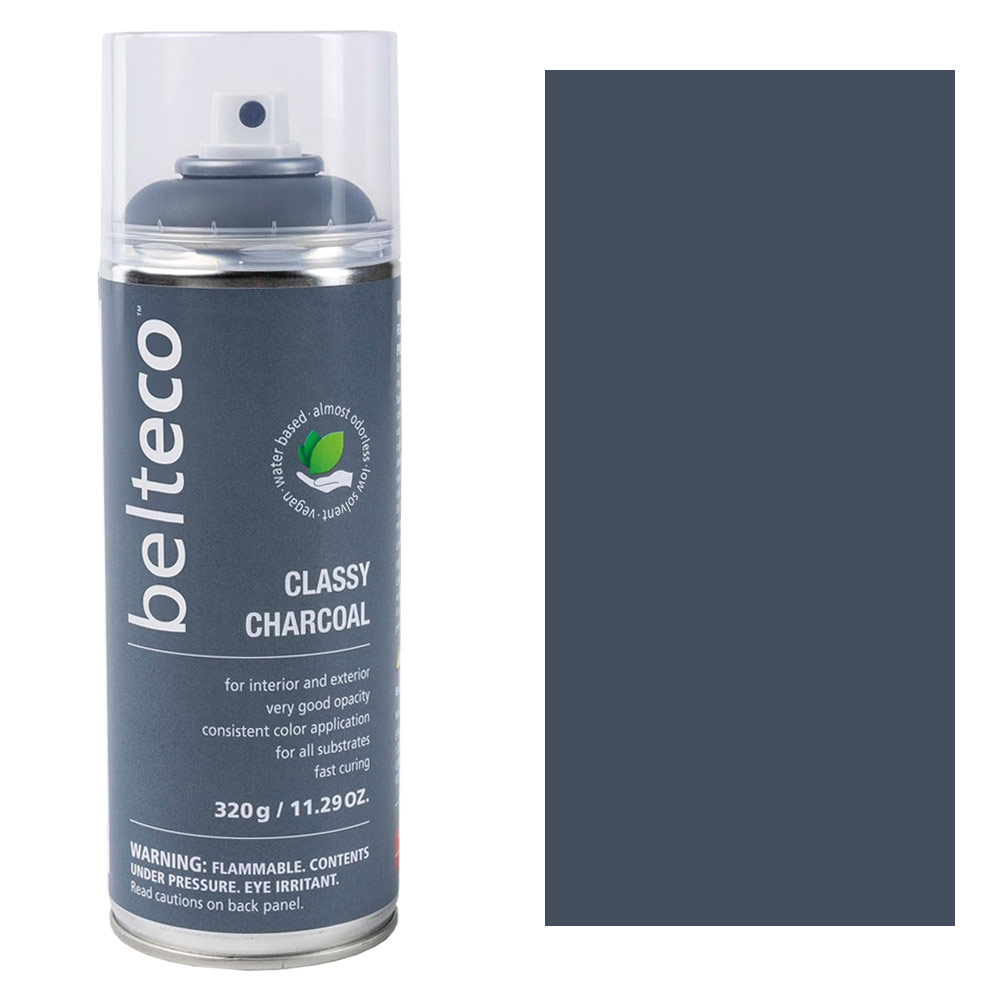 Belteco Water-Based Spray Paint 11.29oz Matte Classy Charcoal