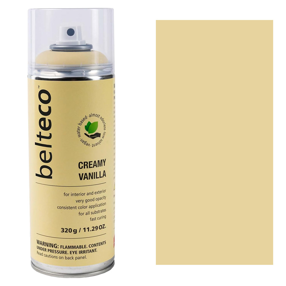 Belteco Water-Based Spray Paint 11.29oz Matte Creamy Vanilla