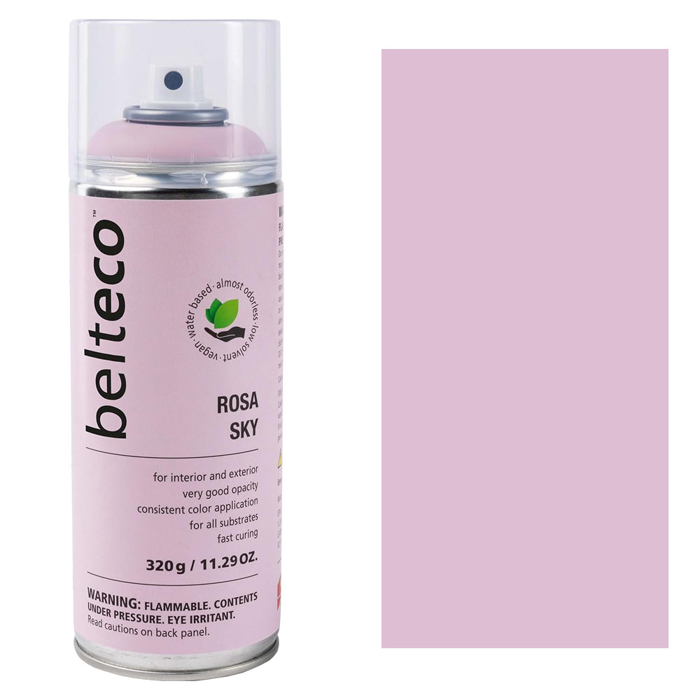 Belteco Water-Based Spray Paint 11.29oz Matte Rosa Sky