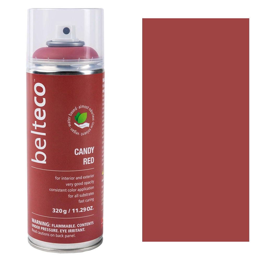 Belteco Water-Based Spray Paint 11.29oz Matte Candy Red