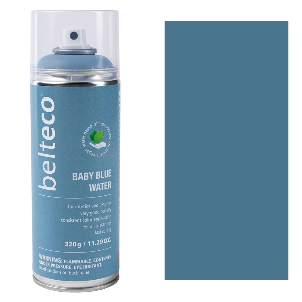 Belteco Water-Based Spray Paint 11.29oz Matte Baby Blue Water