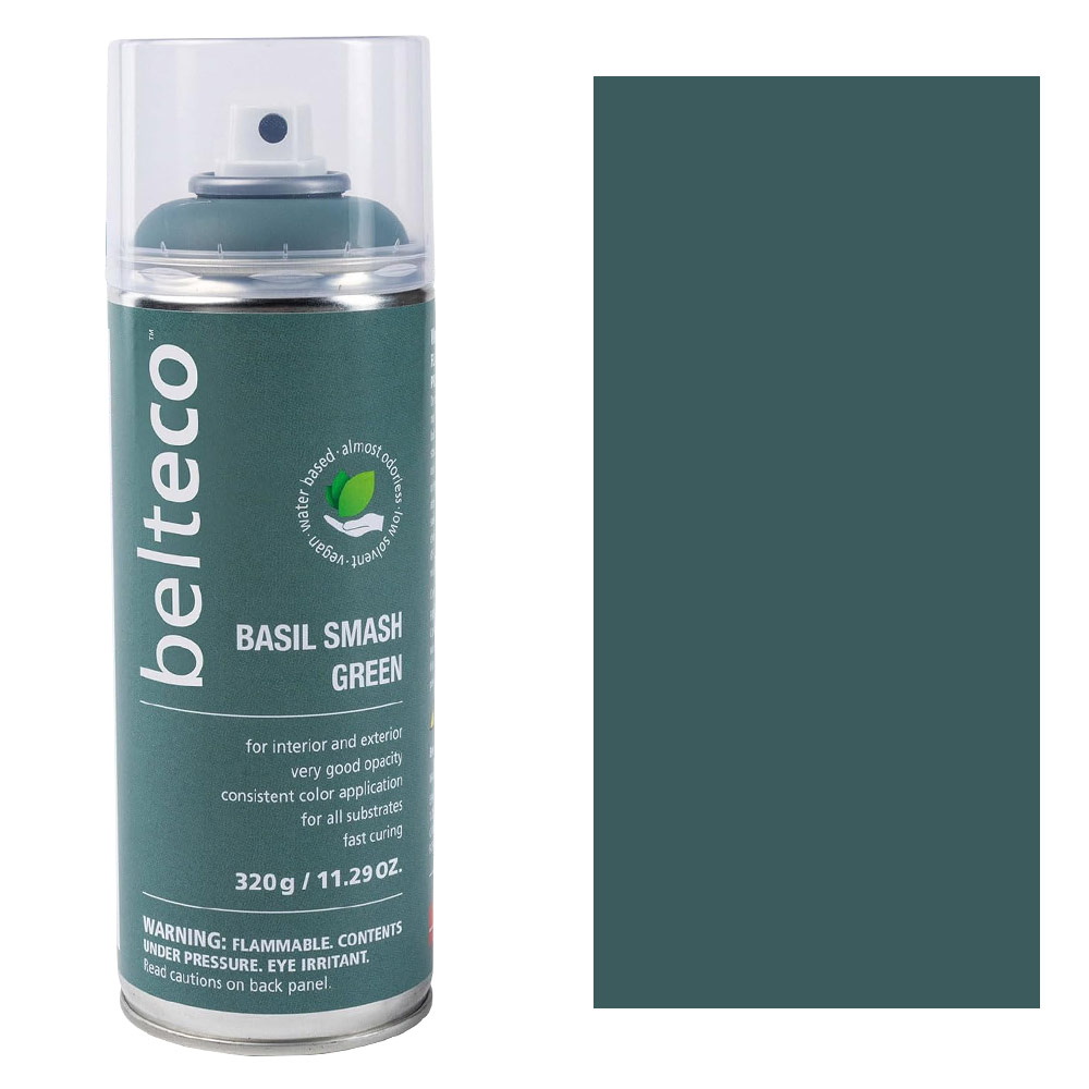 Belteco Water-Based Spray Paint 11.29oz Matte Basil Smash Green