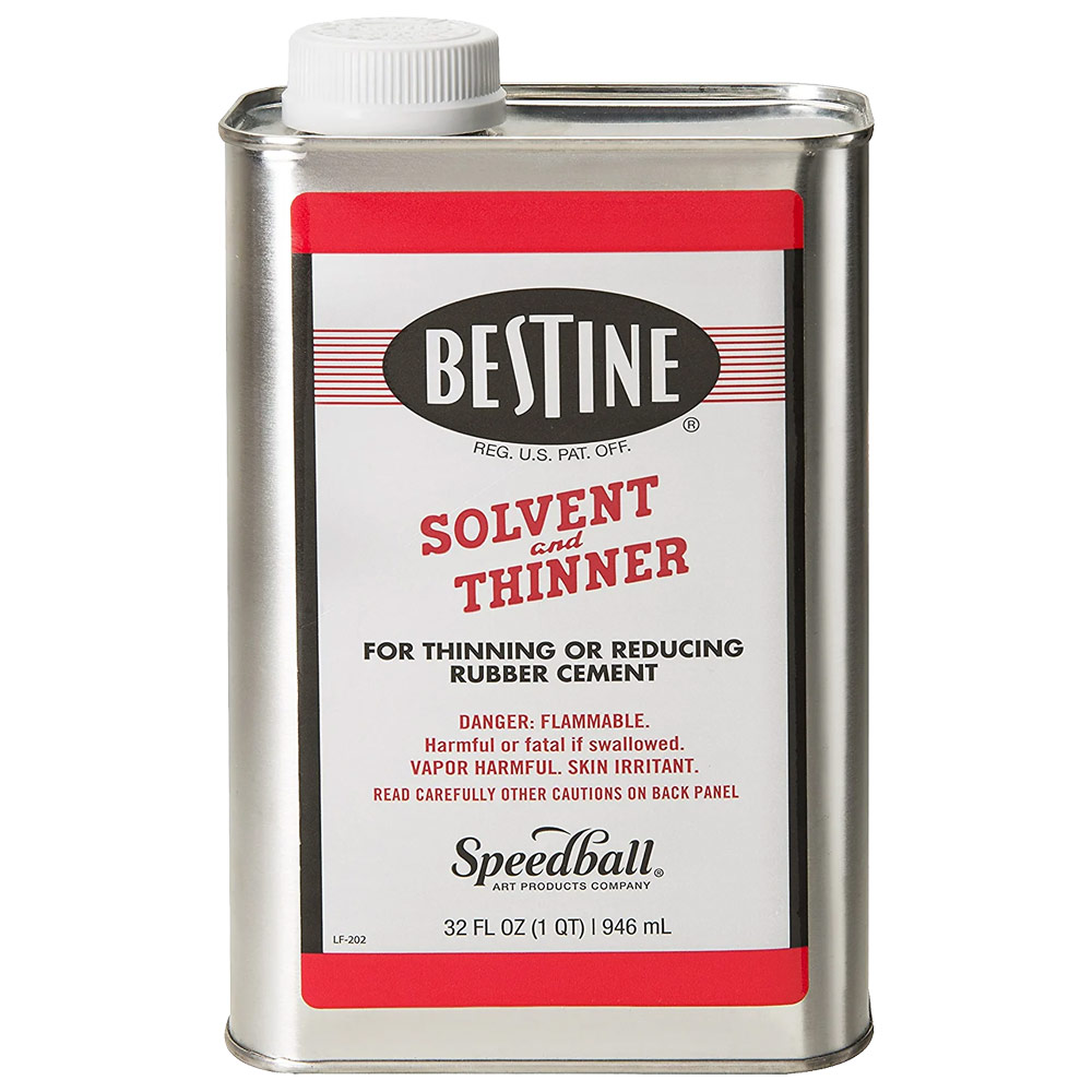 Bestine Rubber Cement Solvent & Thinner 32oz