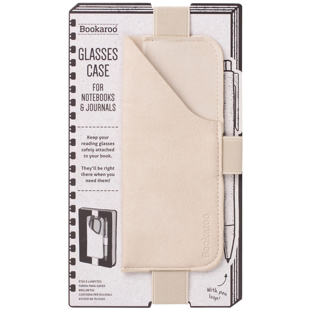 Bookaroo Glasses Case Cream