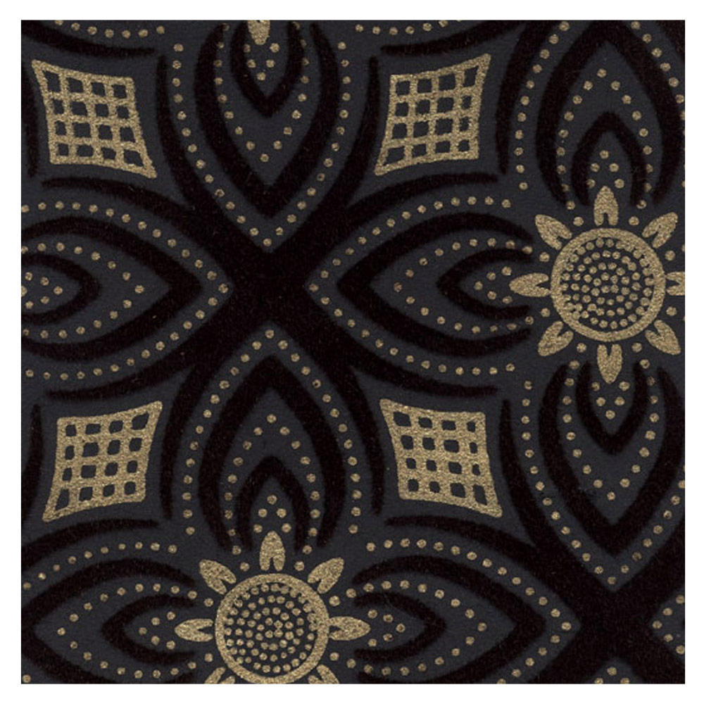 Black Ink Indian Ashur Paper 22"x30" Black/Gold