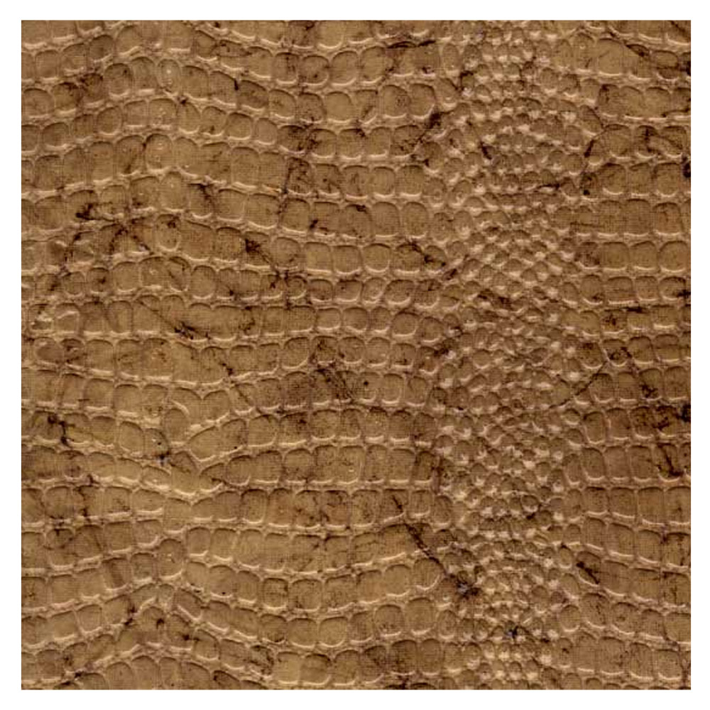 Black Ink Indian Embossed Reptile Paper 22"x30" Desert Gold
