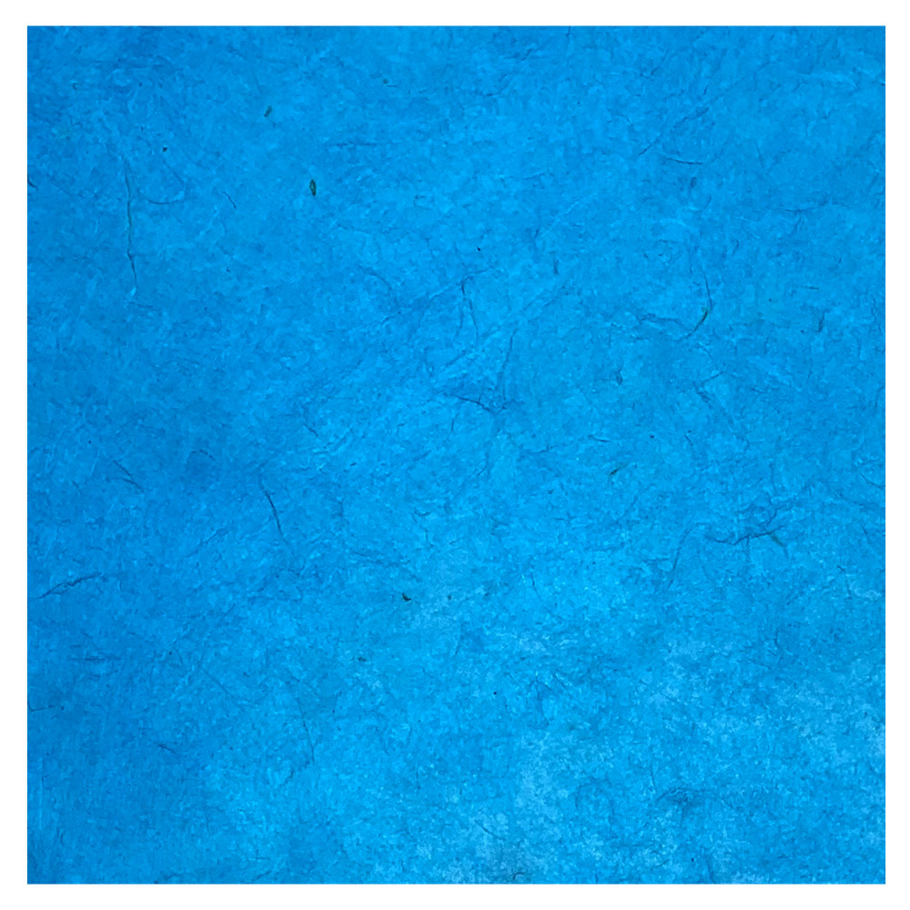 Black Ink Lokta Paper 20"x30" Caribbean Blue