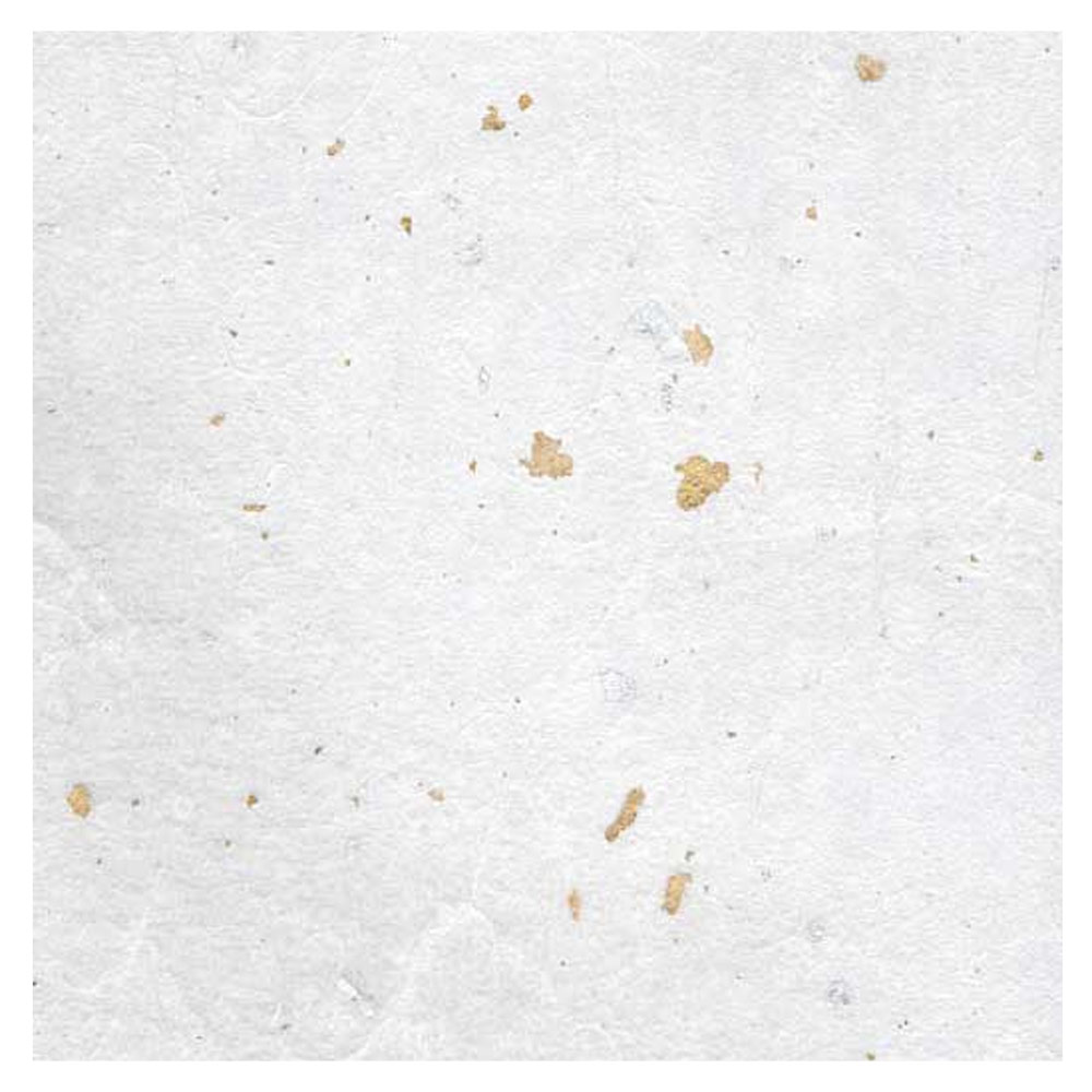 Black Ink Unryu Paper 8.5"x11" White/Gold/Silver