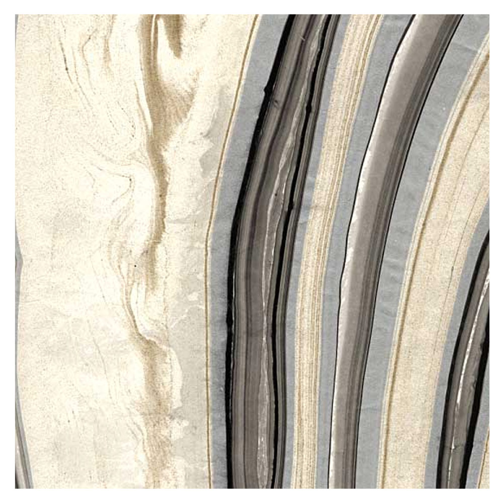Black Ink Thai Marbled Paper 8.5"x11" Black/Gold/Silver