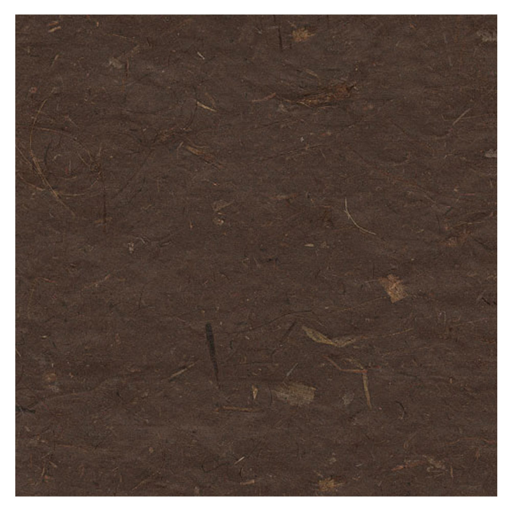 Black Ink Thai Banana Kozo Paper 8.5"x11" Deep Brown