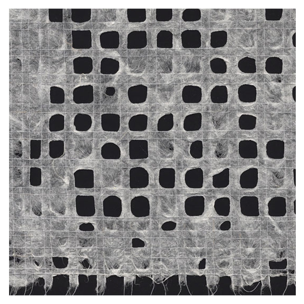 Black Ink Ultralite Gossamer Mulberry Paper 21"x30" White